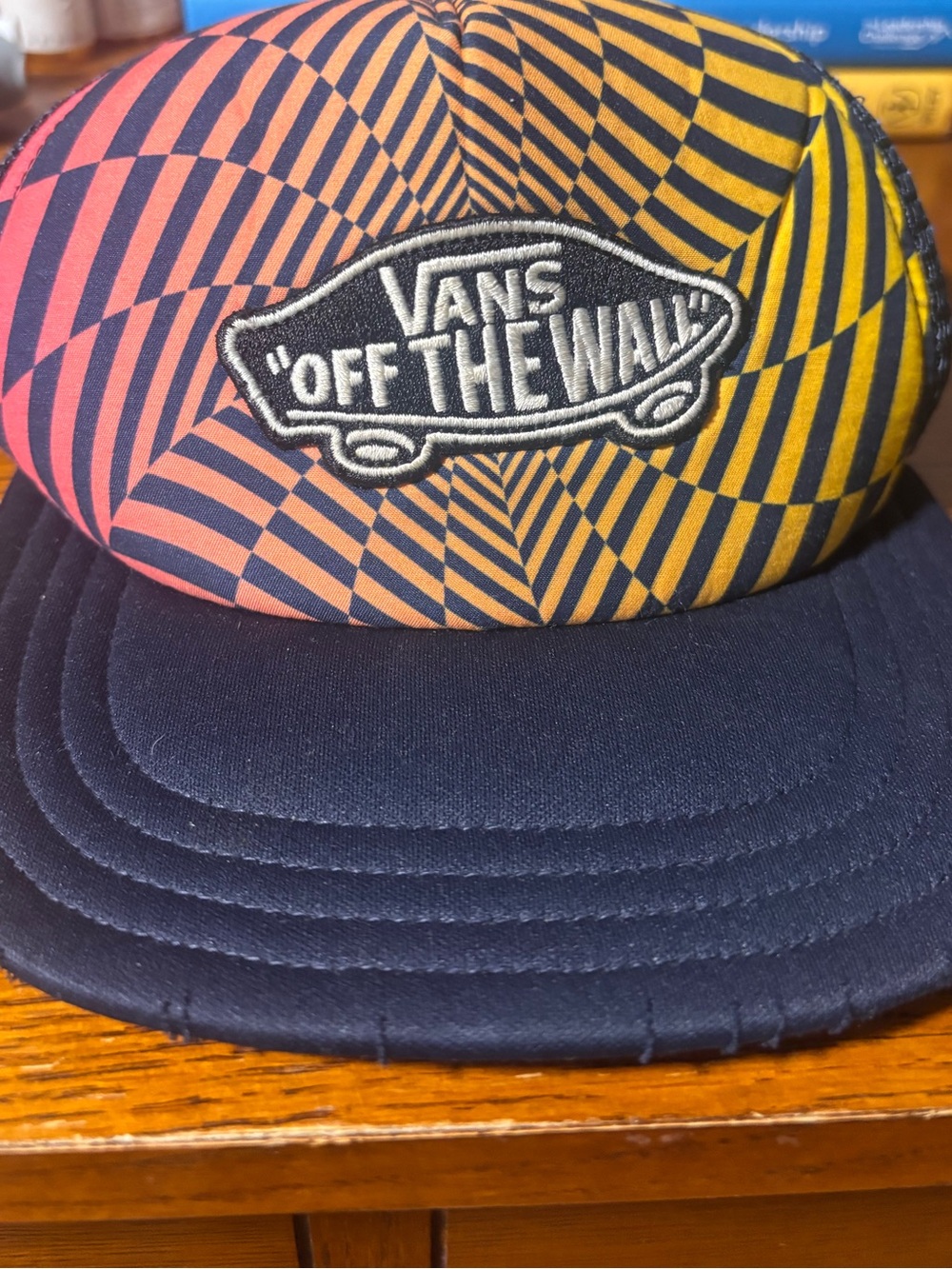Vans Multicolor Gradient Checker Panel Cap